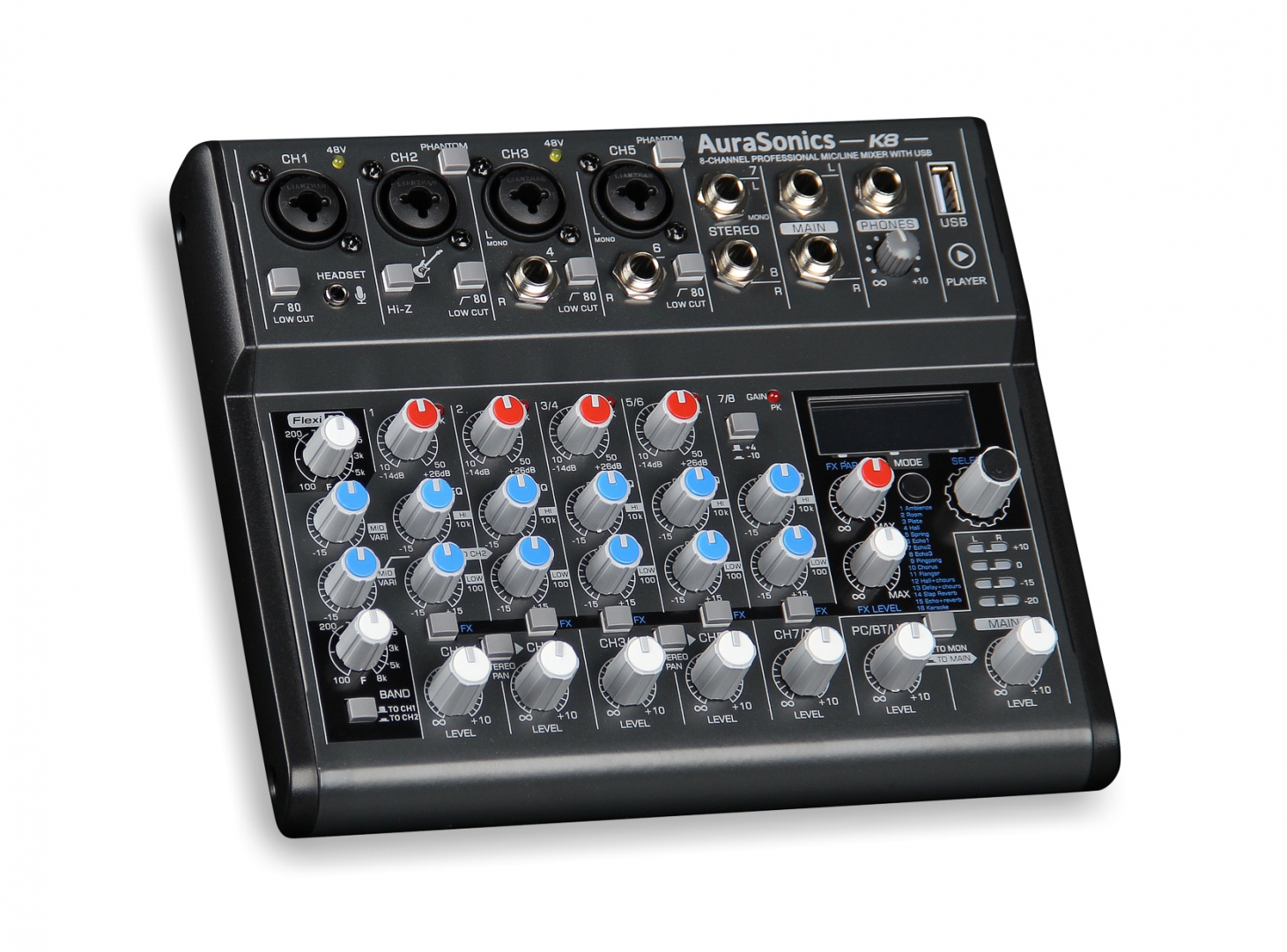 AuraSonics K8 компактный микшерный пульт в Мордовии