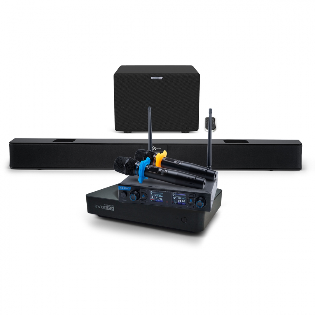 Hi-End караоке-система EVOBOX Premium + EvoSoundBar (саундбар с караоке) в Мордовии
