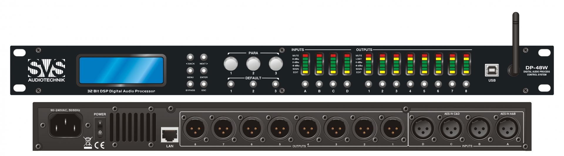 SVS Audiotechnik DP-48W Цифровой процессор: 4 входа 8 выходов в Мордовии