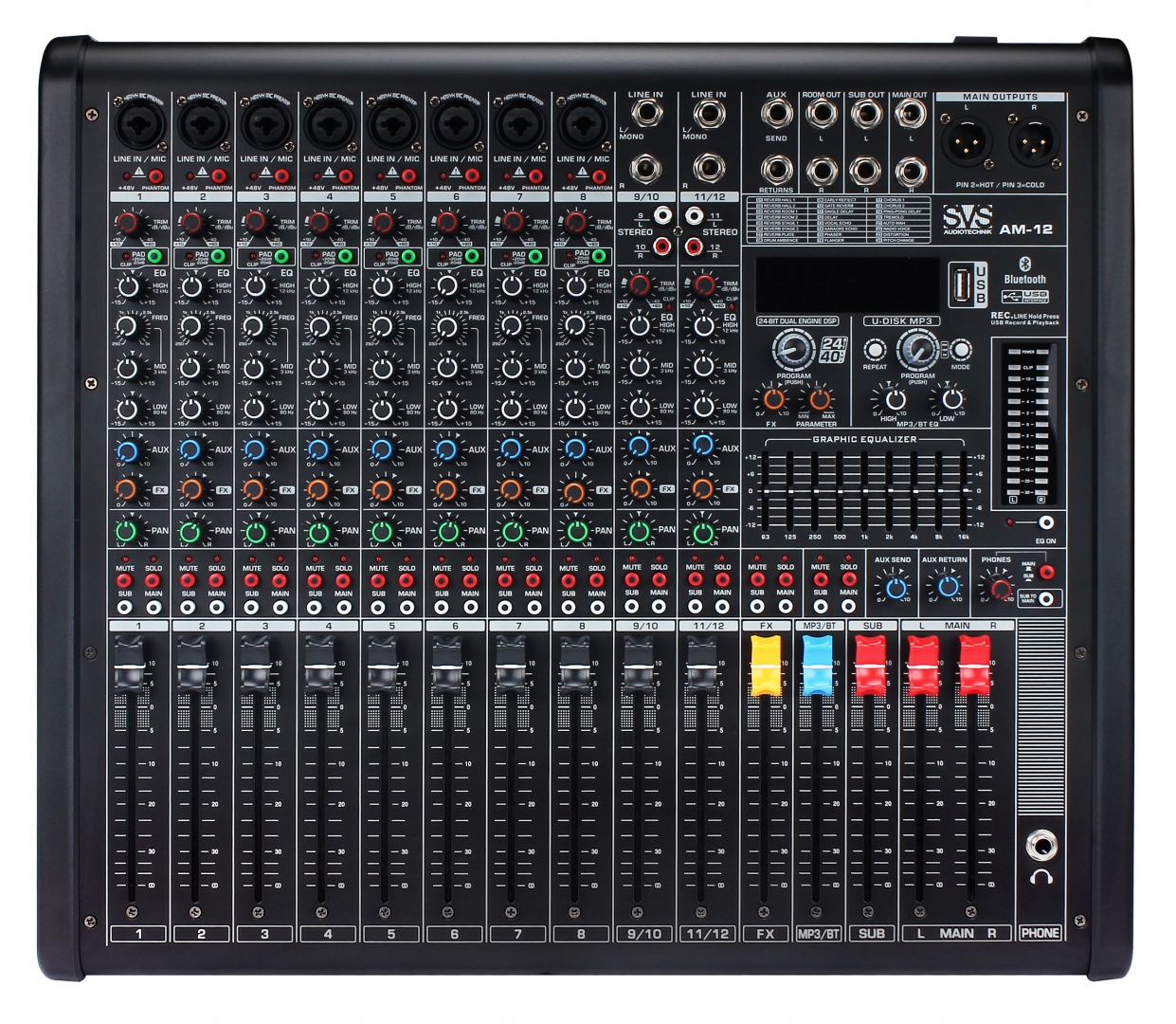 SVS Audiotechnik mixers AM-12 Микшерный пульт аналоговый, 12-канальный в Мордовии