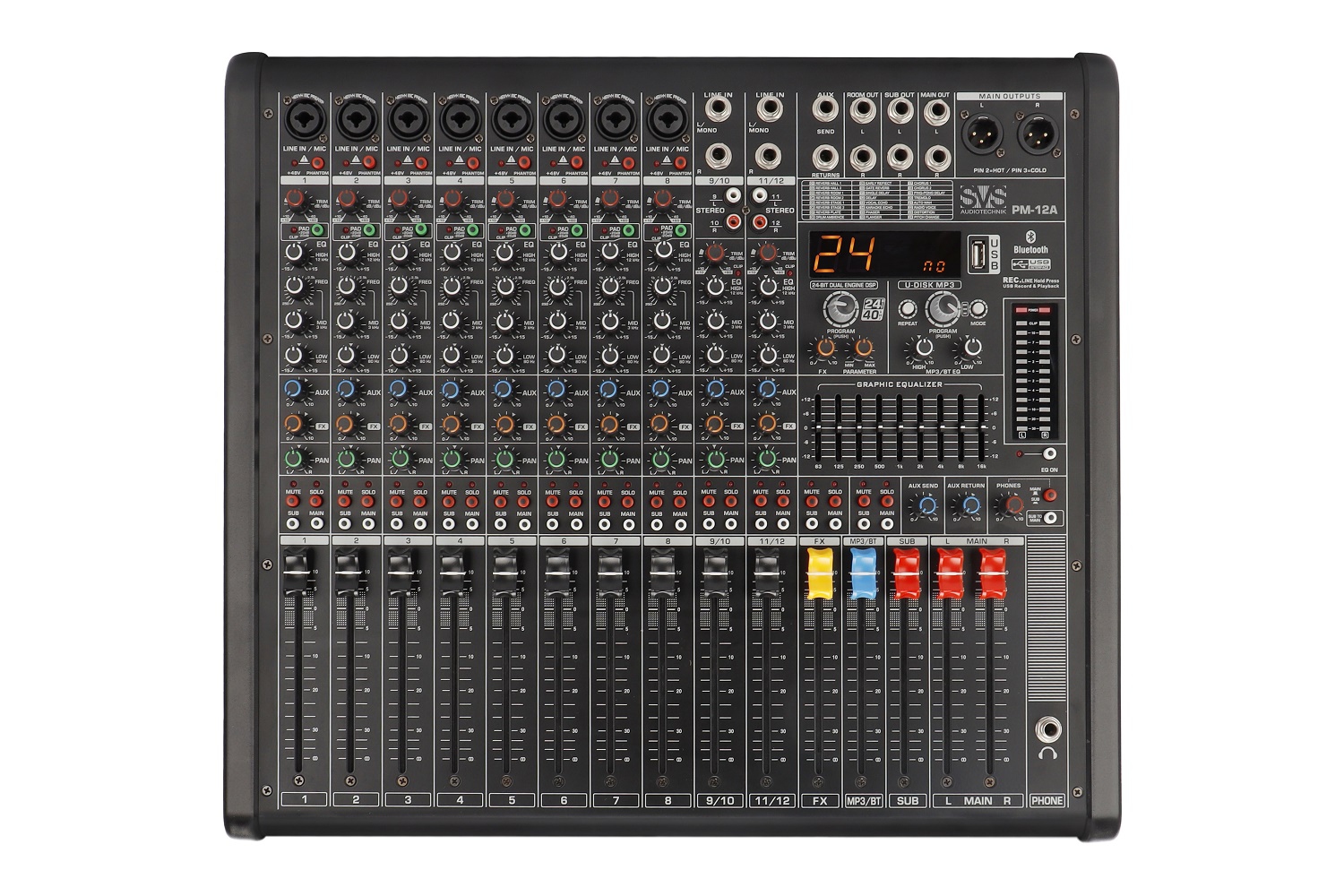 SVS Audiotechnik mixers PM-12A Активный аналоговый микшерный пульт, 12-канальный в Мордовии